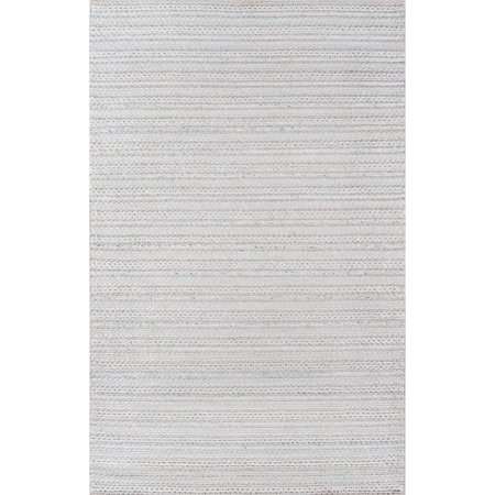MOMENI Hand Woven Andes Runner Area Rug, Light Grey - 2 ft. 3 in. x 8 ft. ANDESAND-4LGY2380